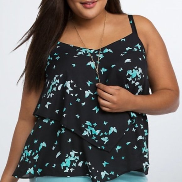 torrid Tops - *HP* EUC 2X Torrid Butterfly Print Cami Top